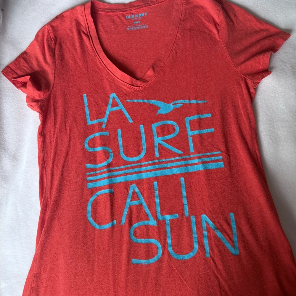 Old Navy Red Graphic Tee